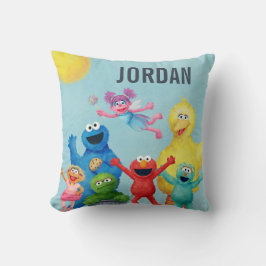 Almofada Ilustração de Caractere de Rua Sésamo