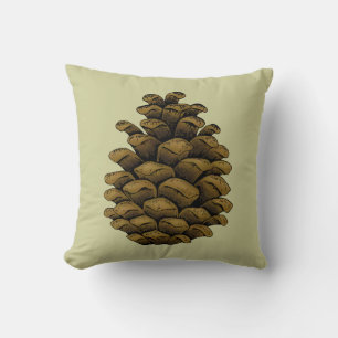 Almofada Ilustração de cone de pinho