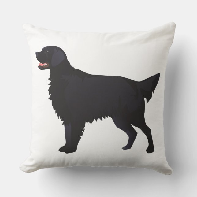 Almofada Ilustração de Criação de Cachorro de Retriever Rev (Frente)