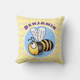 Almofada Ilustração de desenho animado de abelha bumble ama