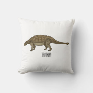 Almofada Ilustração de desenho animado de Ankylosaurus