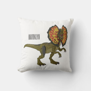 Almofada Ilustração de desenho animado de Dilophosaurus
