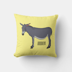 Almofada Ilustração de desenho animado de Donkey