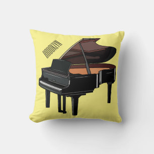 Almofada Ilustração de desenho animado Piano