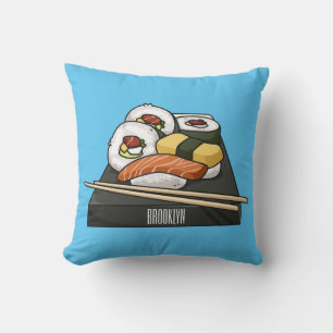 Almofada Ilustração de desenho animado Sushi