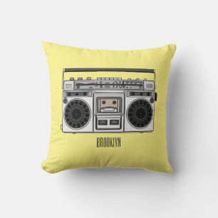 Almofada Ilustração de desenho de rádio