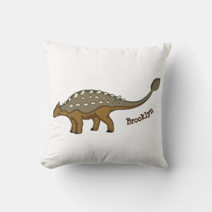 Almofada Ilustração de dinossauro blindado Ankylosaurus