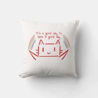 Almofada Ilustração de Gato Minimalista Fofa