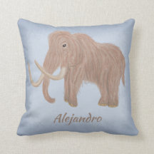 Ilustração de Mamute Brown Wooly Personalizada