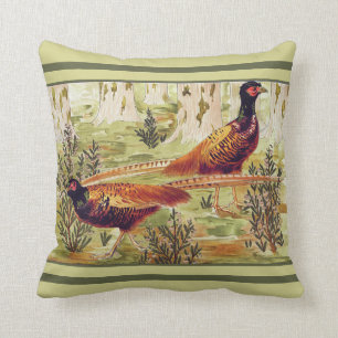 Almofada Ilustração de Maurice Pillard Verneuil Pheasants