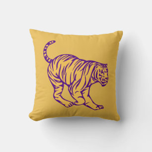 Almofada Ilustração de Tigre de Gato Selvagem de Stripes Ro