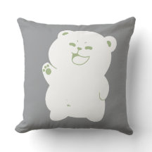 Ilustração Digital de Urso Simpático Acenando