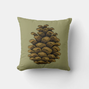 Almofada Ilustração do cone do pinho