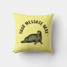 Ilustração Simples de Black Walrus