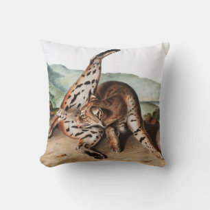 Almofada Ilustração Texan Lynx (Lynx rufus var maculatus)