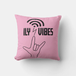 Almofada ILY Vibes - Design ASL