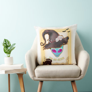 Almofada : "I'M AN ALIEN" Halloween Throw Pillow