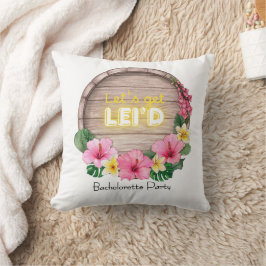 Almofada I'm Getting Maui'd Let's Get Lei'd Reversible