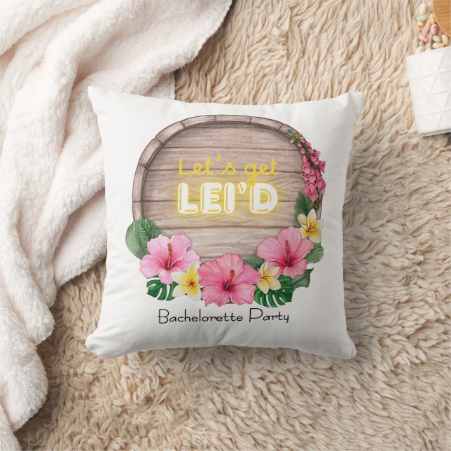 Almofada I'm Getting Maui'd Let's Get Lei'd Reversible (Cobertor)