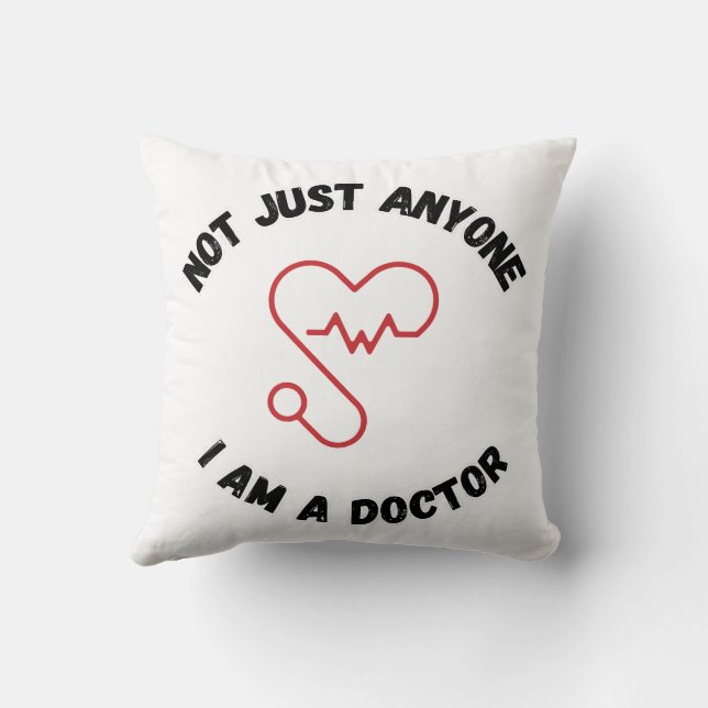 Almofada I'm Not Just Anyone – Doctor Throw Pillow (Verso)