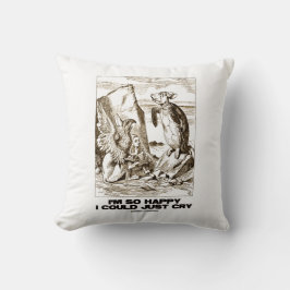 Almofada I'm So Happy I Could Just Cry Alice Mock Turtle