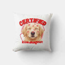 Almofada Ímã de Beijo Certificado - Cachorro Golden Retriev