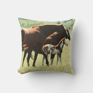 Almofada Imagem de Cavalos Mares e Foul