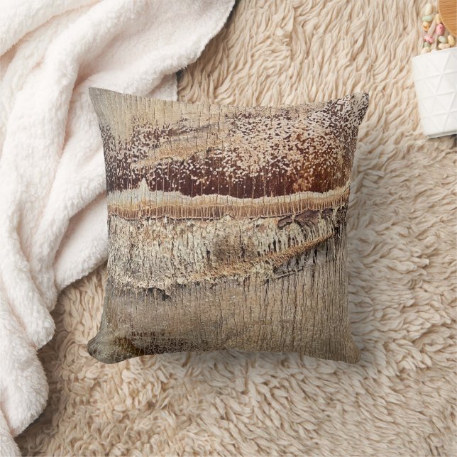 Almofada Imagem de Foto de Fechamento de Textura de Tronco  (Cobertor)