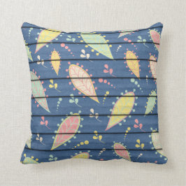 Almofada Imagem de Madeira Pintada