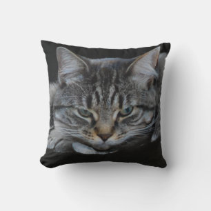 Almofada Imagem de tigre-gato selvagem africano, amante de