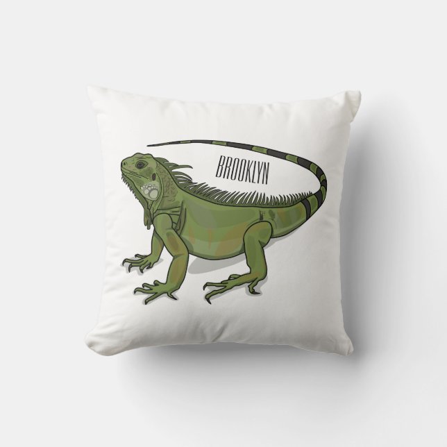 Almofada Imagem do desenho de Iguana (Frente)