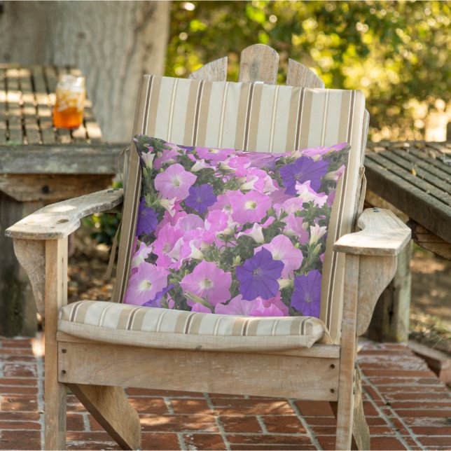 Almofada Imagem Fotográfica Da Manhã Glória Rosa E Flores R (Cadeira)