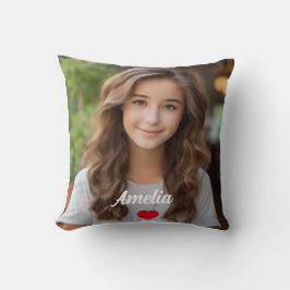 Almofada Imagem personalizada script moderno Nome amor