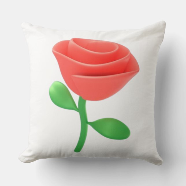Almofada imagem rosa AI (Frente)