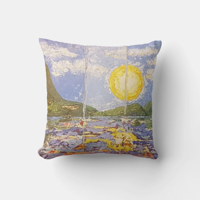 Almofada Imagen de mi obra Una ventana al mundo (Frente)