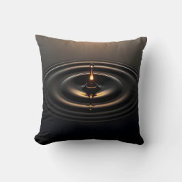 Almofada Impacto do ouro na superfície viscosa