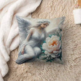 Almofada Impasto Alivio Angel Art Travesseiro decorativo