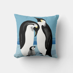 Almofada Imperador Pinguim Com Pintinho