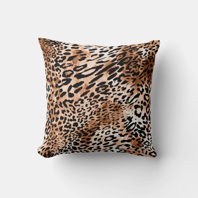 Almofada Impressão Afro-Leopardo Invisível (Frente)