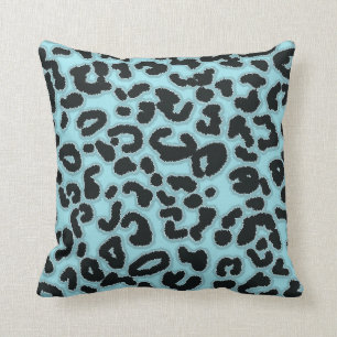 Almofada Impressão Animal Leopardo Azul Blizzard