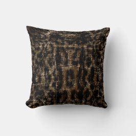 Almofada Impressão Animal Leopardo da Neve Desgastado Vinta