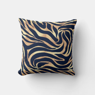Almofada Impressão Animal Nay-Blue Elegante Glitter Zebra