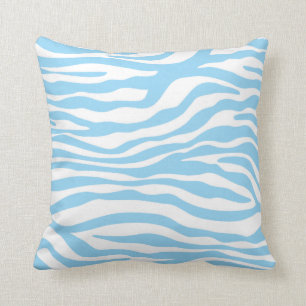 Almofada Impressão Animal Zebra Azul Bebê