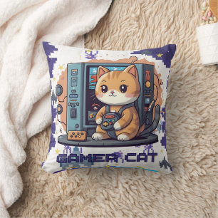 Almofada Impressão Azul Gamer solteiro