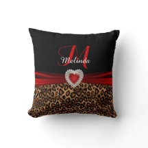Impressão Bela de Leopardo Vermelho Leopard