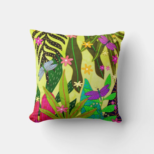 Almofada Impressão botânica #13 1974 (Frente)