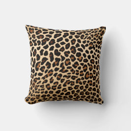 Almofada Impressão Clássica Leopardo Pequeno
