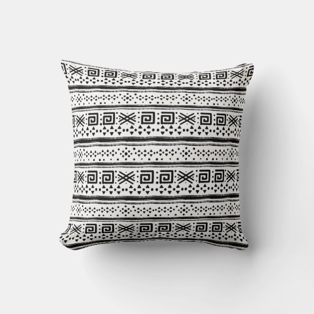 Almofada Impressão de Arte Tribal do Boho (Frente)