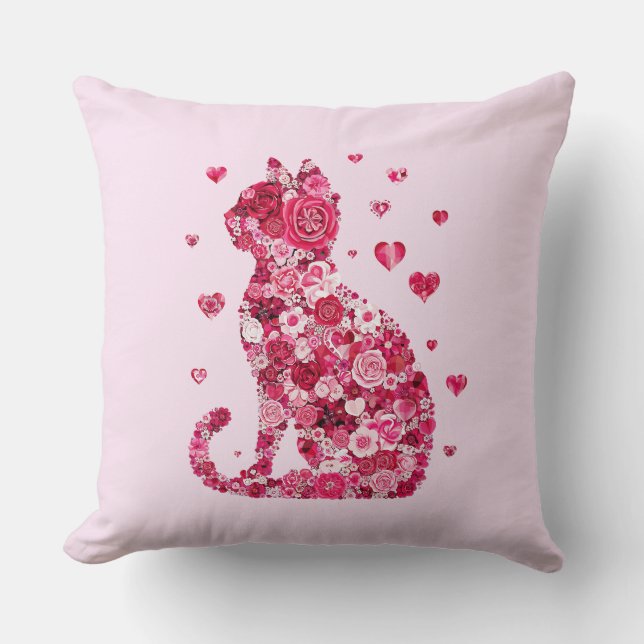 Almofada Impressão de Canvas de  de Silhouette ArtFaux de C (Frente)