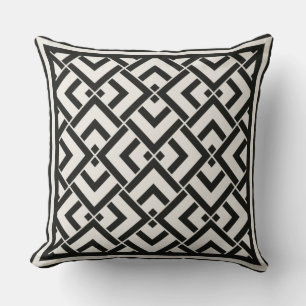 Almofada Impressão de deco de arte monocromática